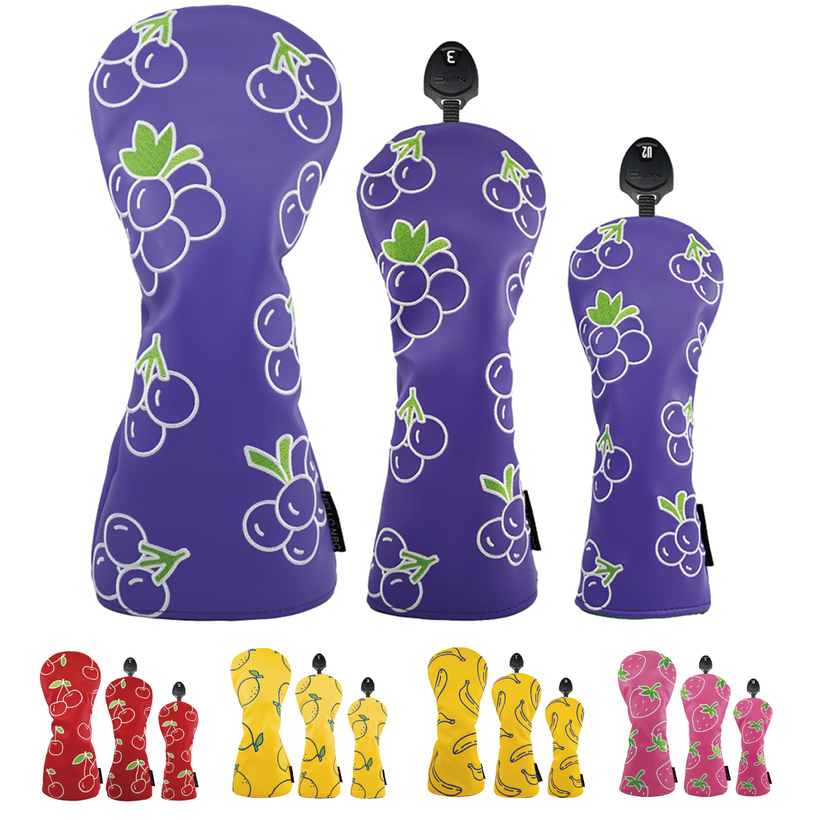 Headcover Driver - 3pcs Golf Head Covers for Driver