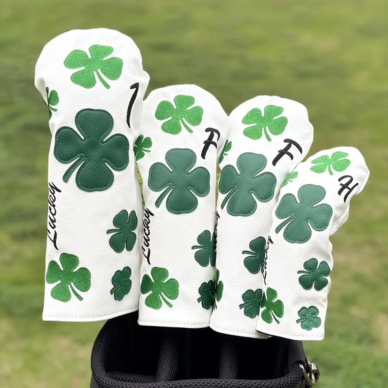 Golf Equipment Organizer - Stylish Clover Golf club head Covers