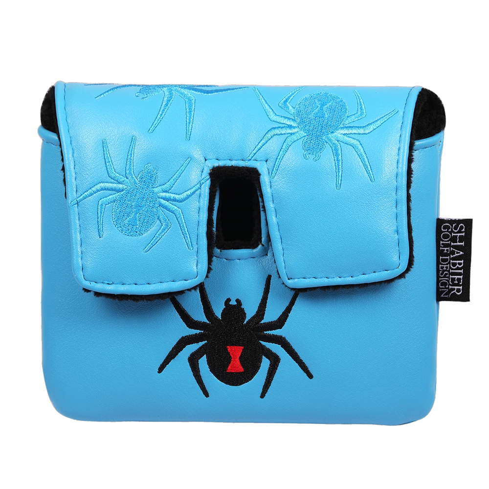 Headcover Driver - Blue PU Leather Embroidered Magnetic Closure