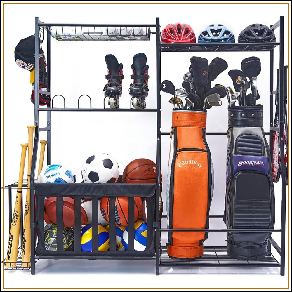 Golf Equipment Organizer For Garage - Garage Sports Equipment Organizer, Golf Bag