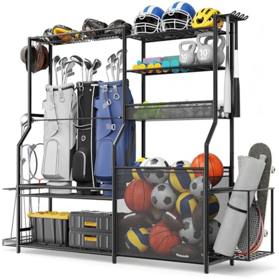 Golf Equipment Organizer For Garage - Garage Sports Equipment Organizer 3 Golf