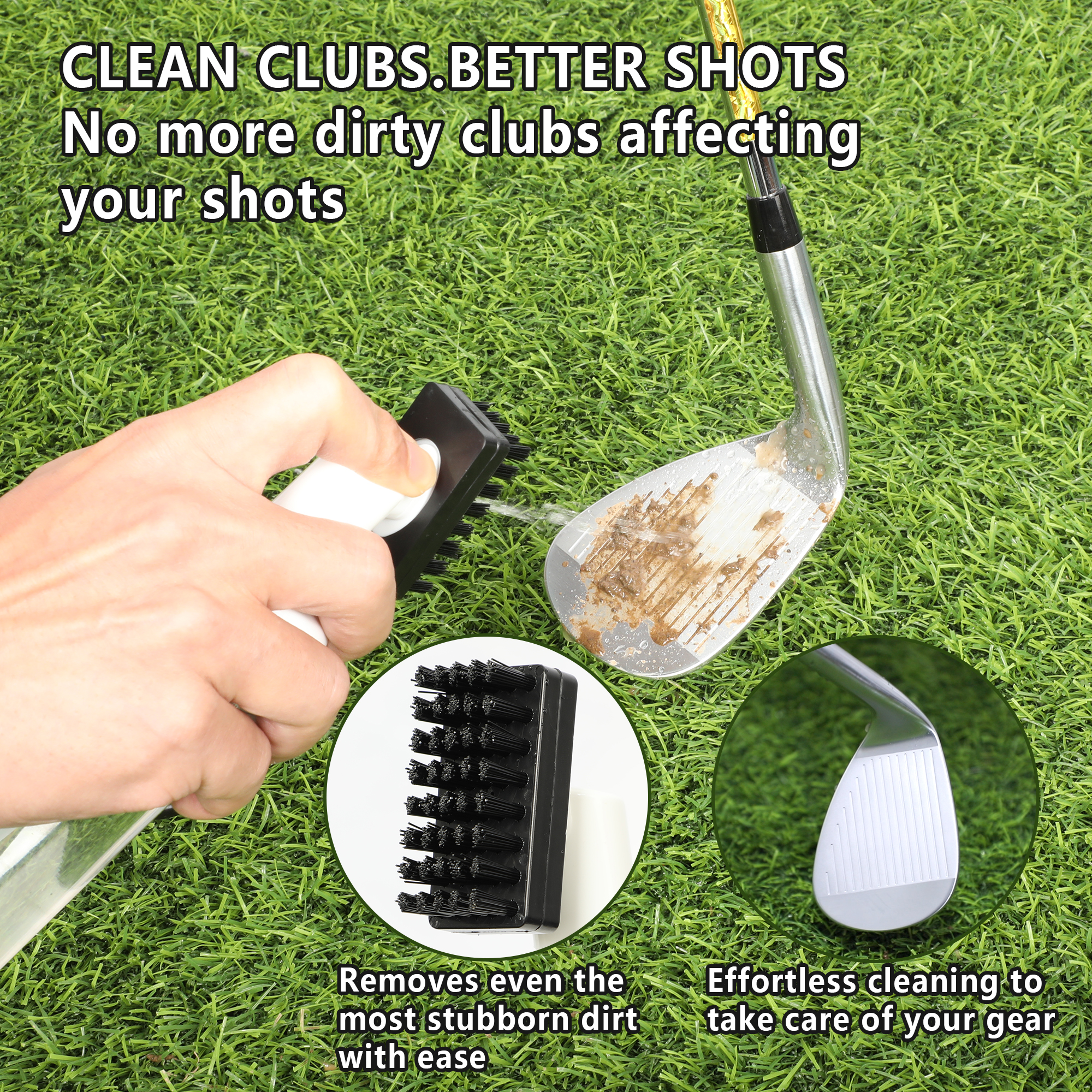 Golf Club Cleaner Brush Spray  - Golf Equipment For Sale のレビューと価格