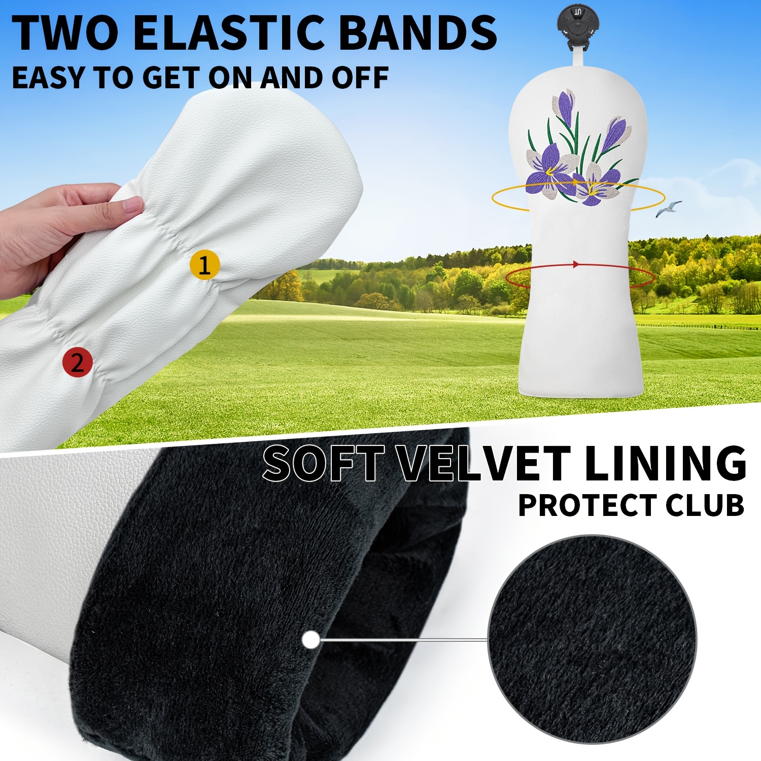 1pc/3pcs Driver, Fairway, Hybr - Headcover Driver のレビューと価格