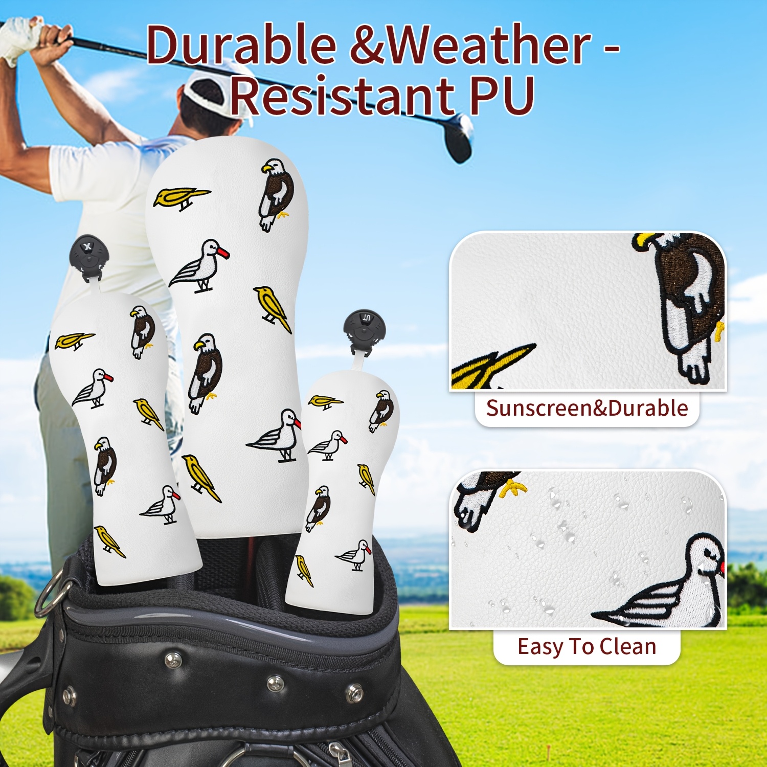 1pc/4pcs Driver/Fairway/Hybrid - Golf Equipment Organizer のレビューと価格