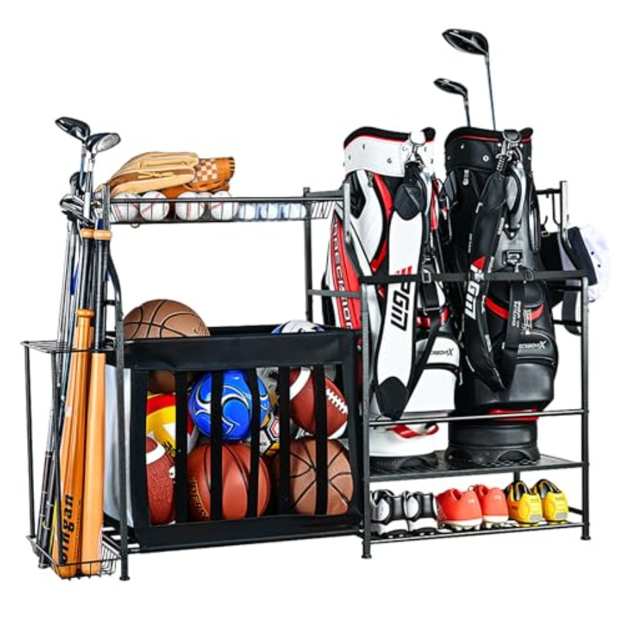 Sports Equipment Organizer Rac - Golf Equipment Organizer For Garage のレビューと価格
