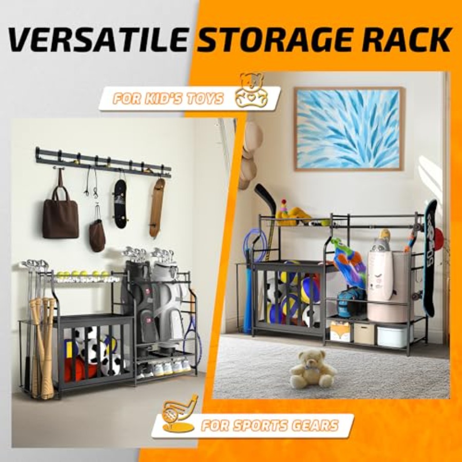 Sports Equipment Organizer Rac - Golf Equipment Organizer For Garage のレビューと価格