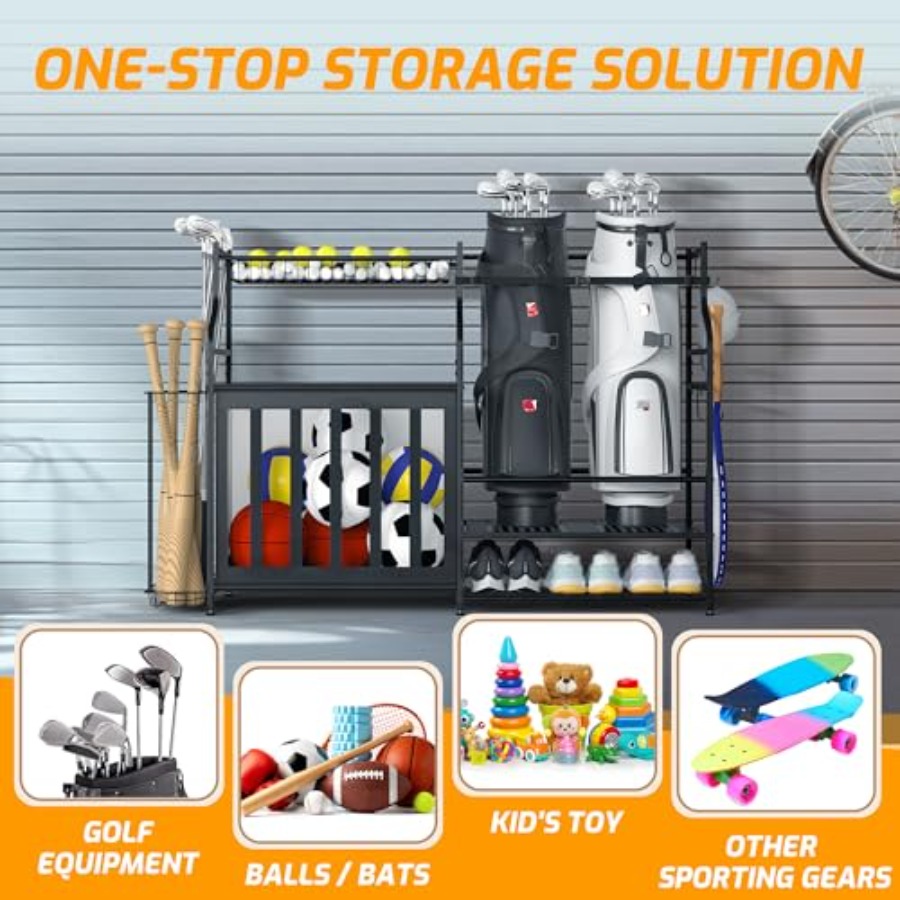Sports Equipment Organizer Rac - Golf Equipment Organizer For Garage のレビューと価格