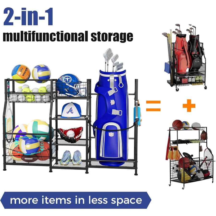Golf Bag Stand Garage Storage  - Golf Equipment Organizer For Garage のレビューと価格