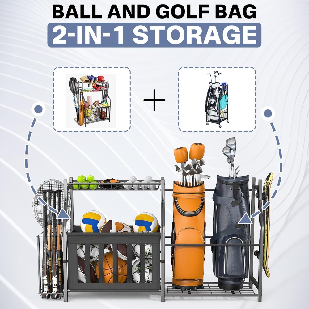Garage Sports Equipment Organi - Golf Equipment Organizer For Garage のレビューと価格