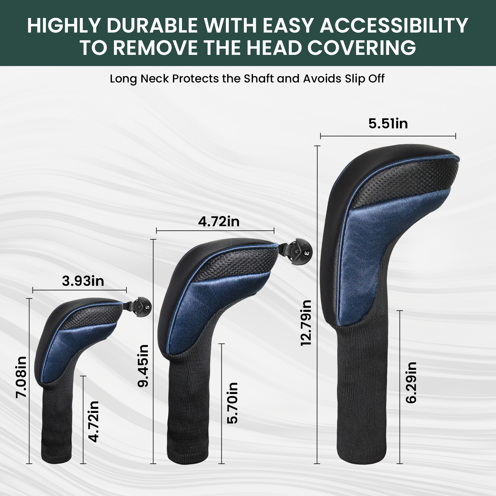 5pcs Golf Club Head Covers for - Golf Equipment Organizer のレビューと価格
