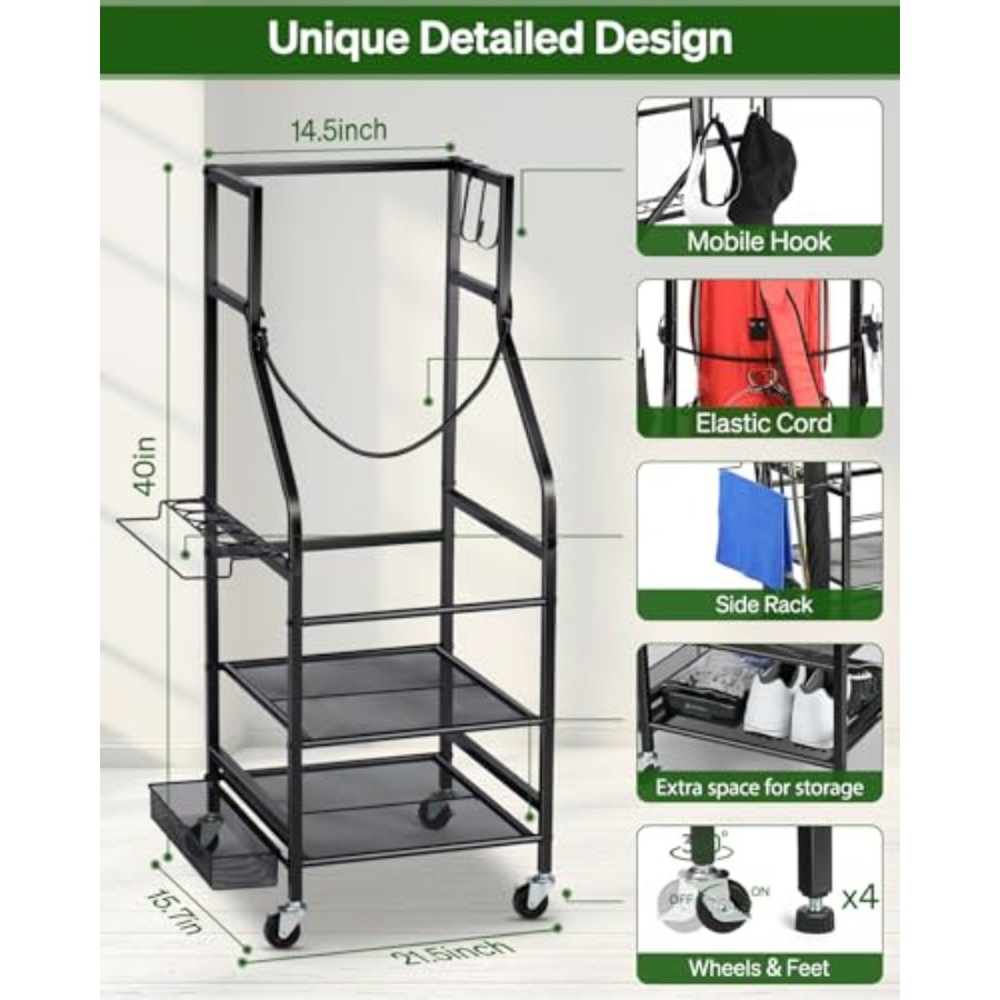 Golf Bags Storage Garage Organ - Golf Equipment Organizer For Garage のレビューと価格