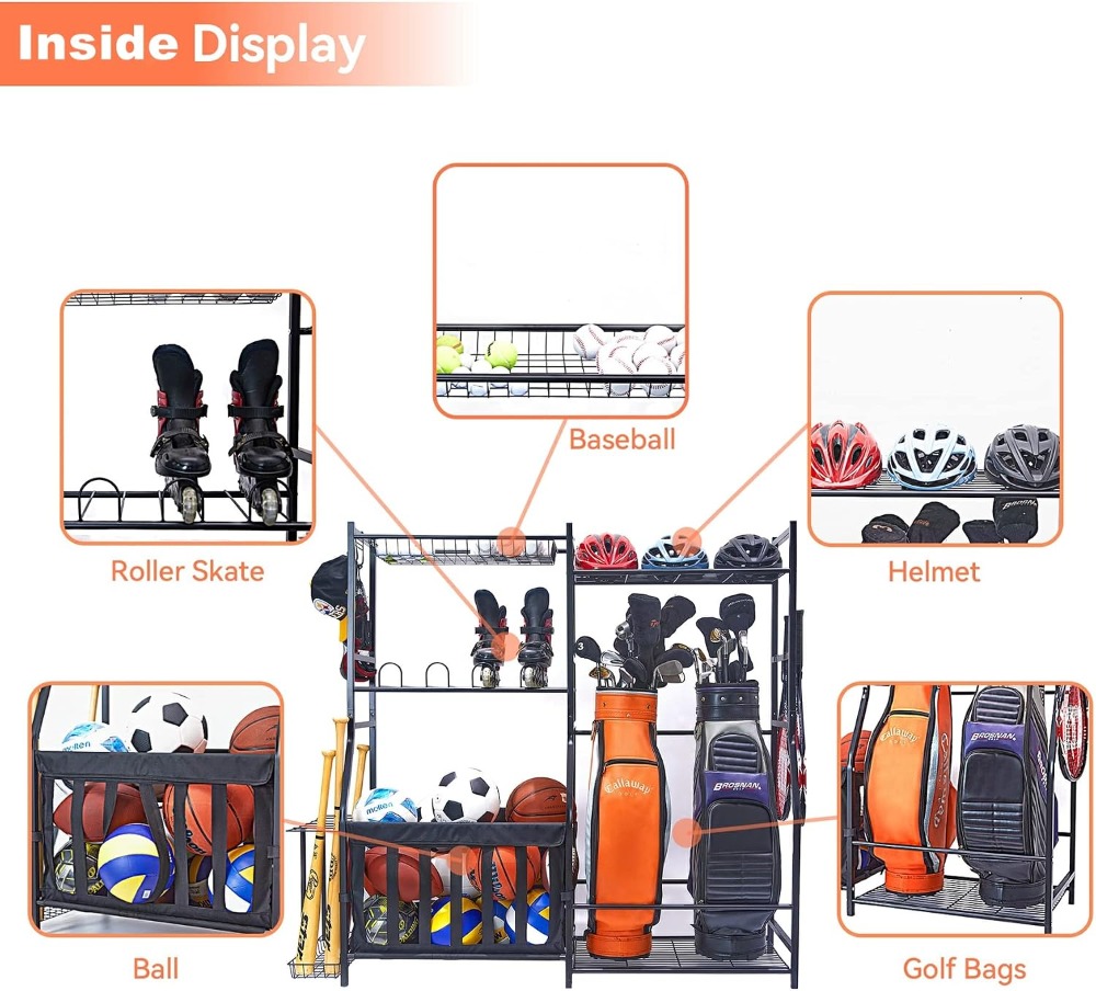 Garage Sports Equipment Organi - Golf Equipment Organizer For Garage のレビューと価格