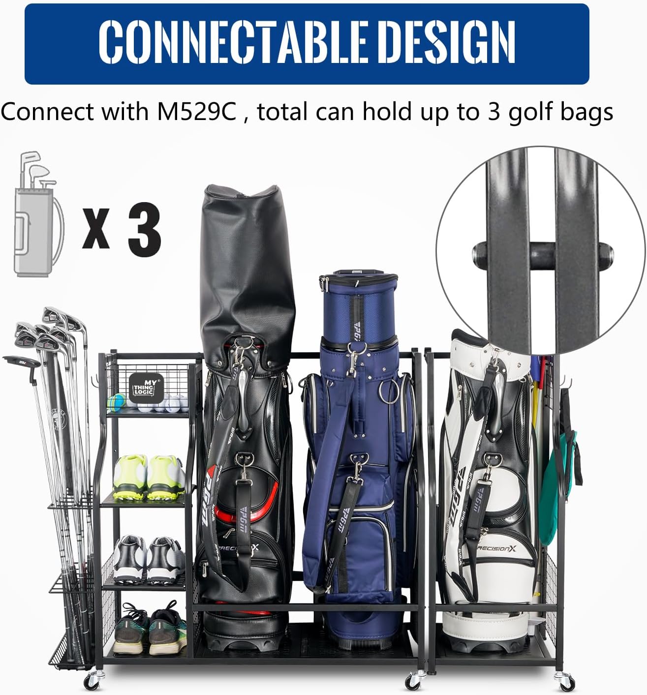 Golf Storage Garage Organizer, - Golf Equipment Organizer For Garage のレビューと価格