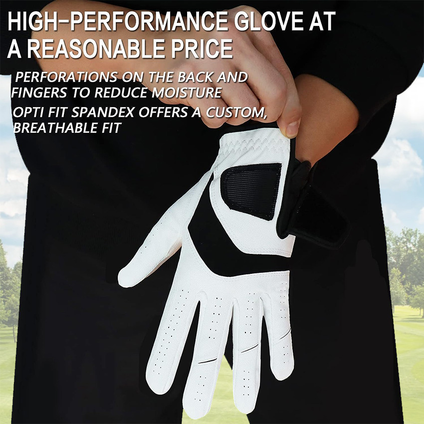 5 Pcs Golf Gloves Men Leather  - Golf Equipment For Sale のレビューと価格