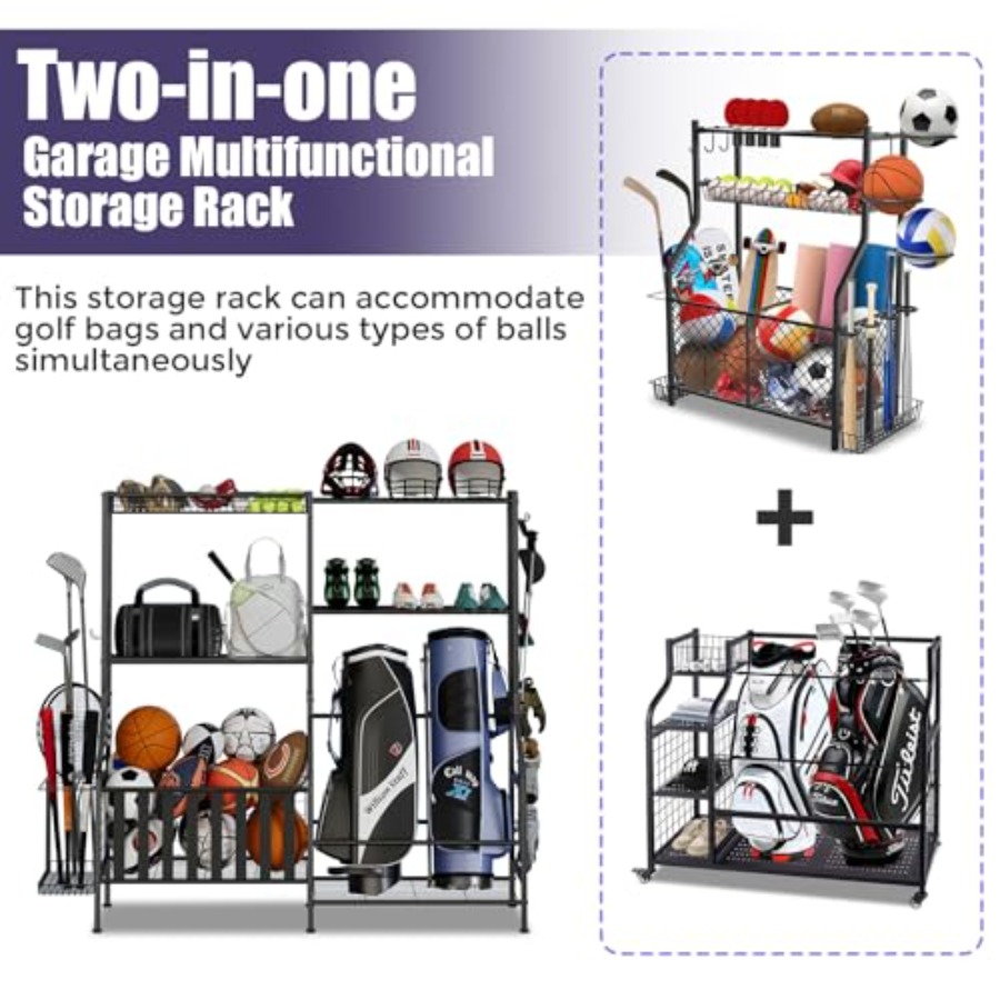 Sports Equipment Organizer Hea - Golf Equipment Organizer For Garage のレビューと価格