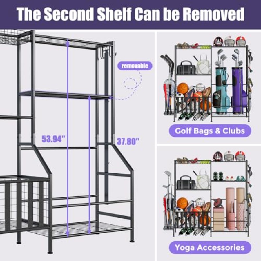Sports Equipment Organizer Hea - Golf Equipment Organizer For Garage のレビューと価格