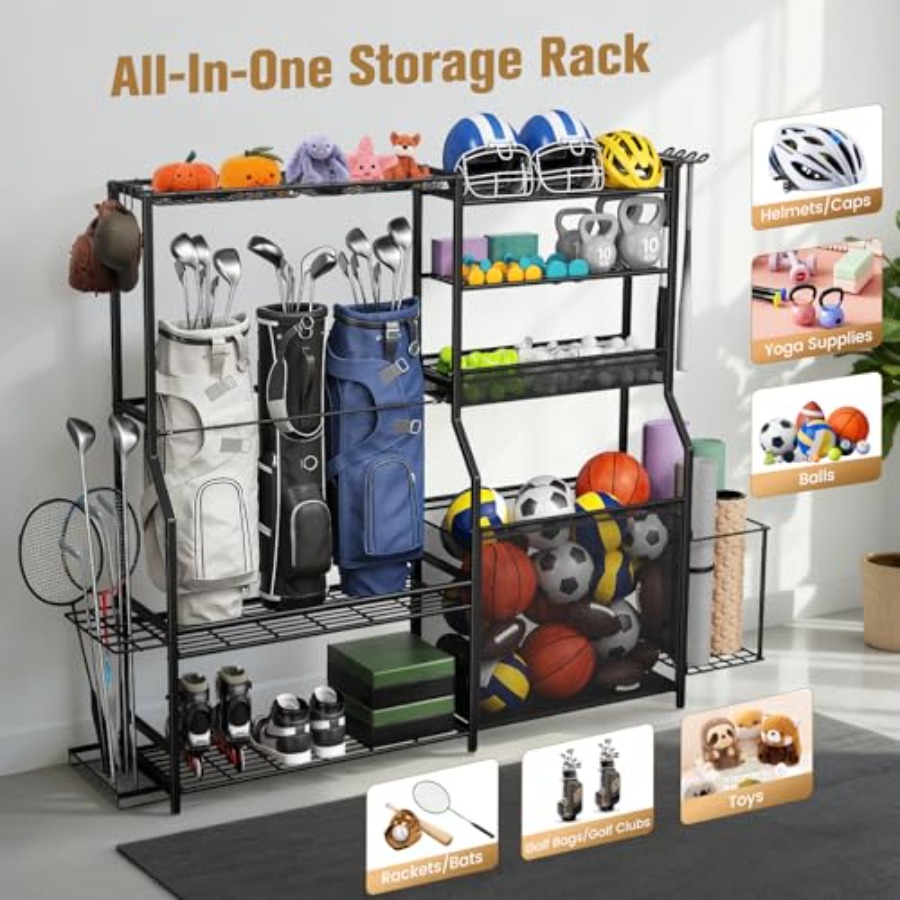 Garage Sports Equipment Organi - Golf Equipment Organizer For Garage のレビューと価格