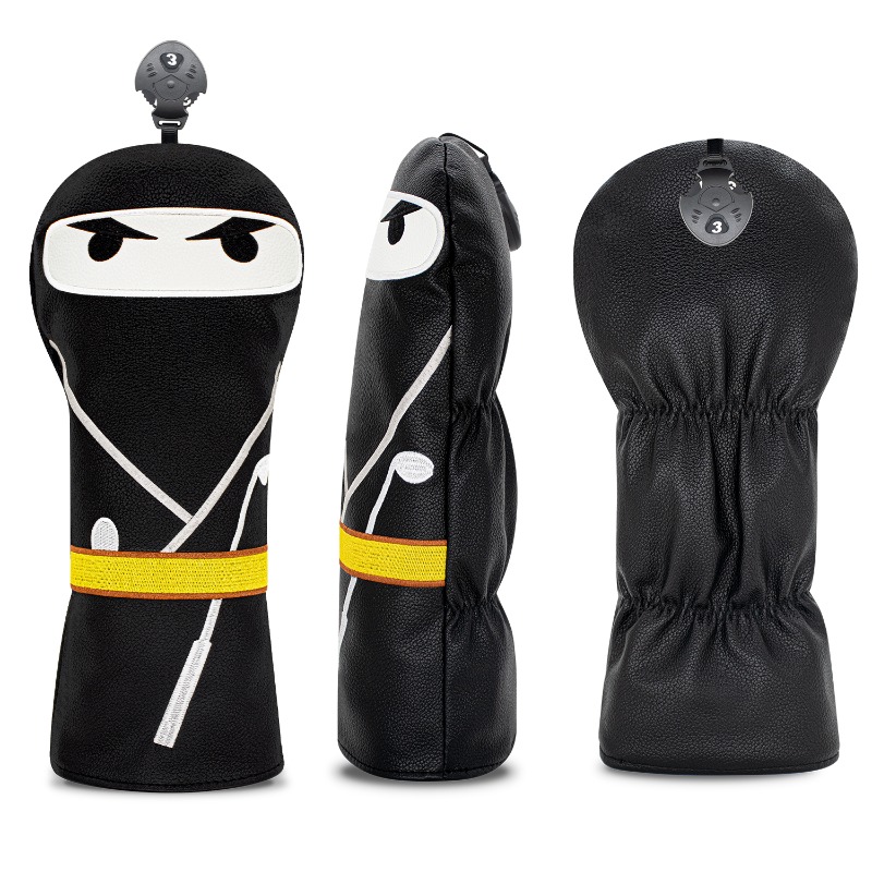 Samurai Pattern Black Golf Clu - Headcover Driver のレビューと価格