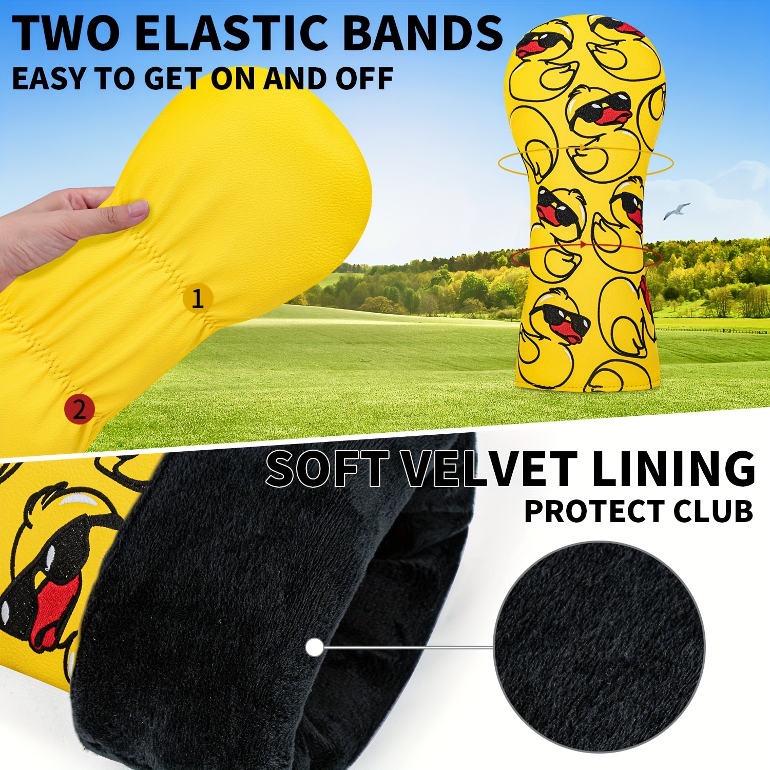 Adorable Yellow Duck-Themed Go - Golf Equipment Organizer のレビューと価格