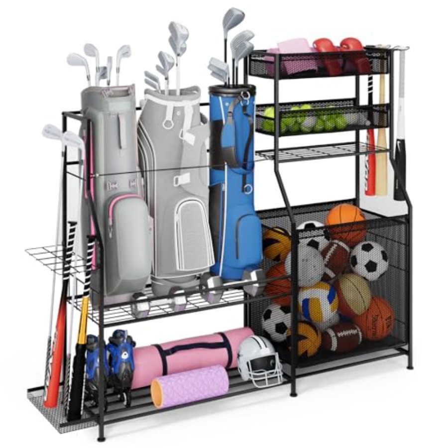 Garage Sports Equipment Organi - Golf Equipment Organizer For Garage のレビューと価格