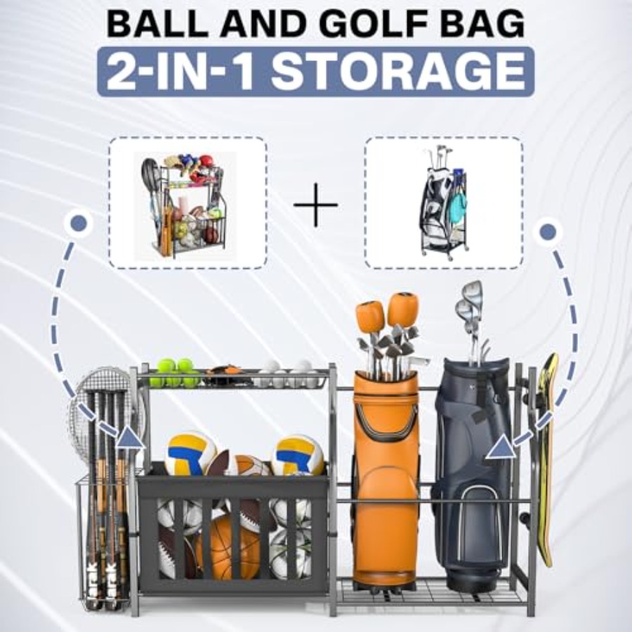 Garage Sports Equipment Organi - Golf Equipment Organizer For Garage のレビューと価格