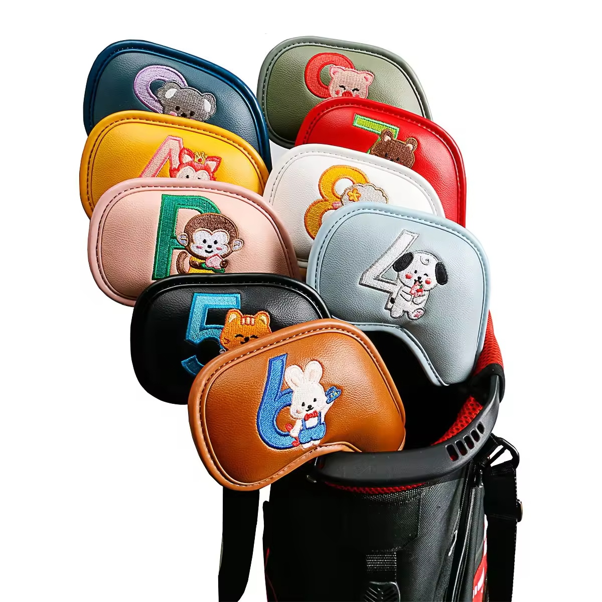 9Pcs Cute Cartoon Animal Golf  - Golf Equipment Organizer のレビューと価格