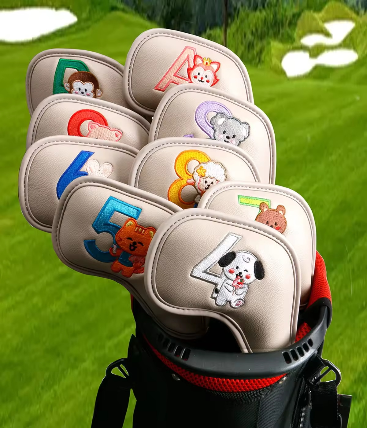 9Pcs Cute Cartoon Animal Golf  - Golf Equipment Organizer のレビューと価格