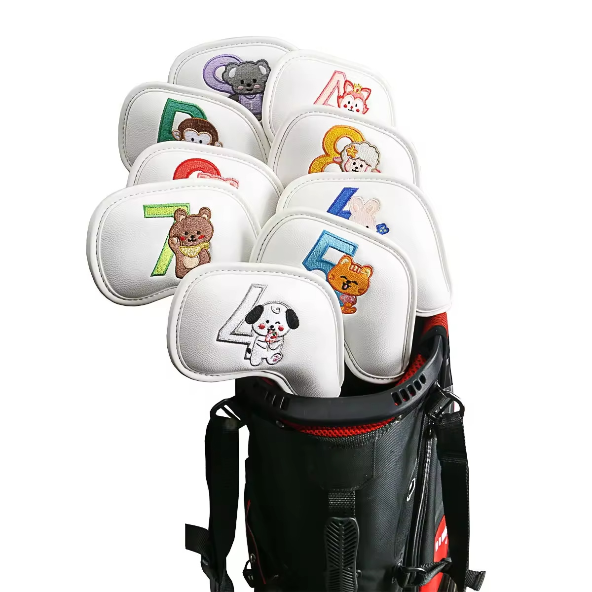 9Pcs Cute Cartoon Animal Golf  - Golf Equipment Organizer のレビューと価格