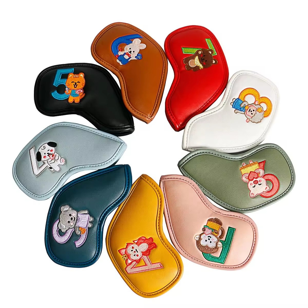 9Pcs Cute Cartoon Animal Golf  - Golf Equipment Organizer のレビューと価格