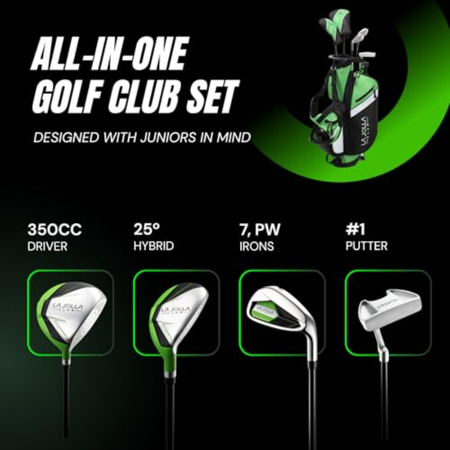 Junior Golf Set Lightweight Al - Driver Golf Titanium のレビューと価格