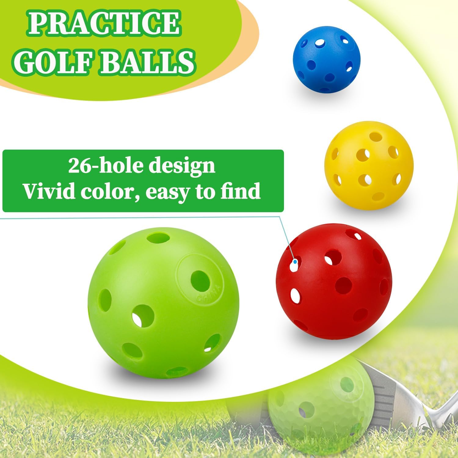 24Pcs/Bag 42MM Practice Golf B - Practice Equipment For Golf のレビューと価格