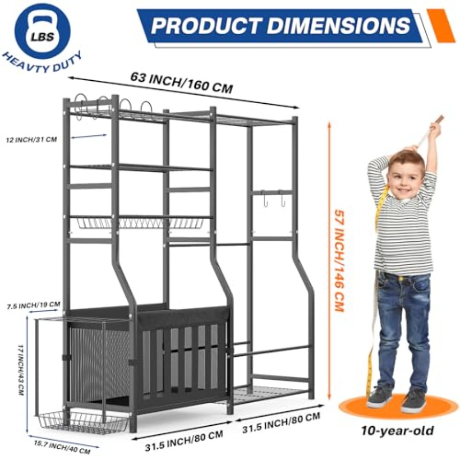 Heavy Duty Garage Sports Equip - Golf Equipment Organizer のレビューと価格